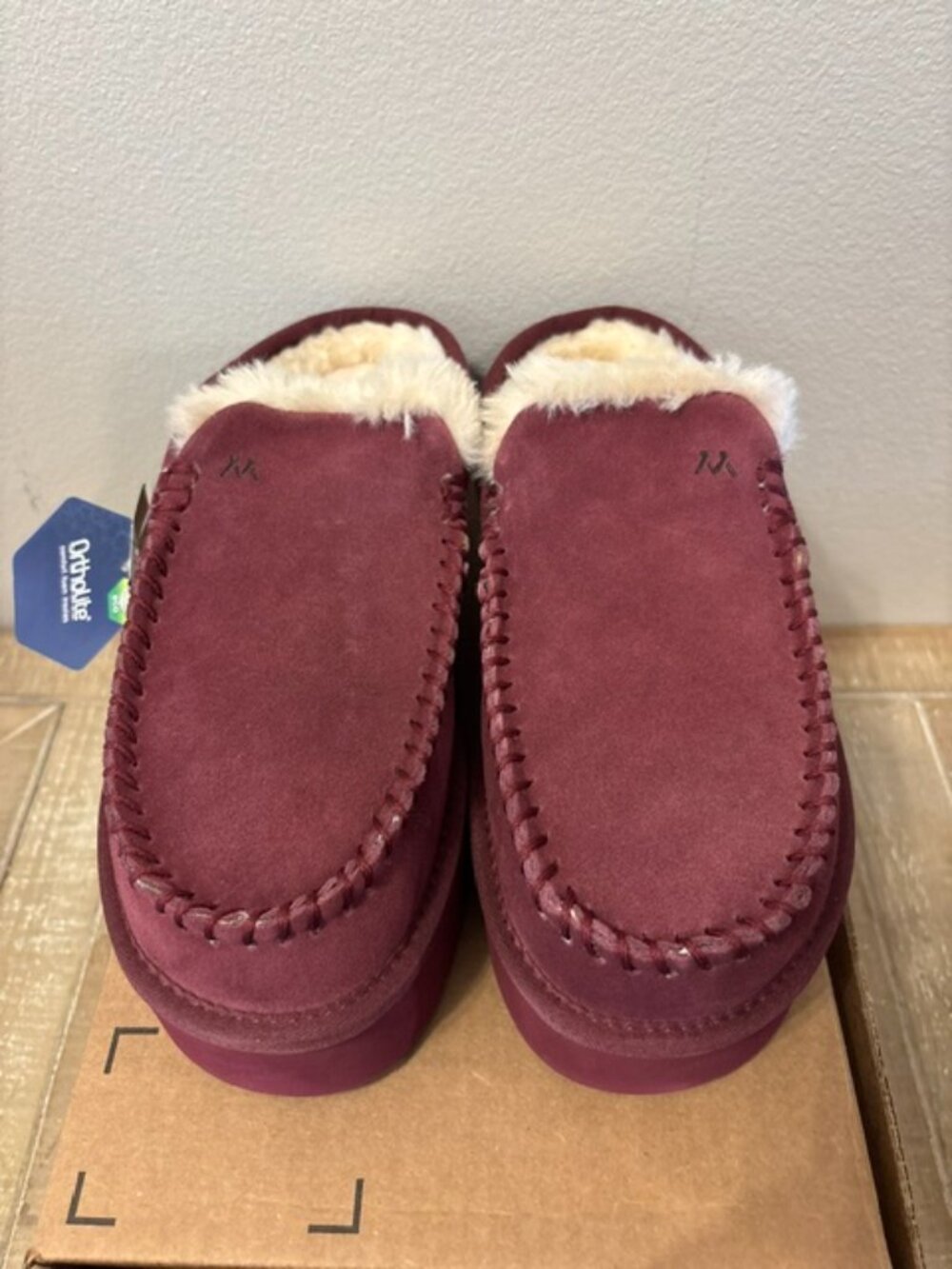 Mykos Suede Slip-On Platform Mules -Cassie